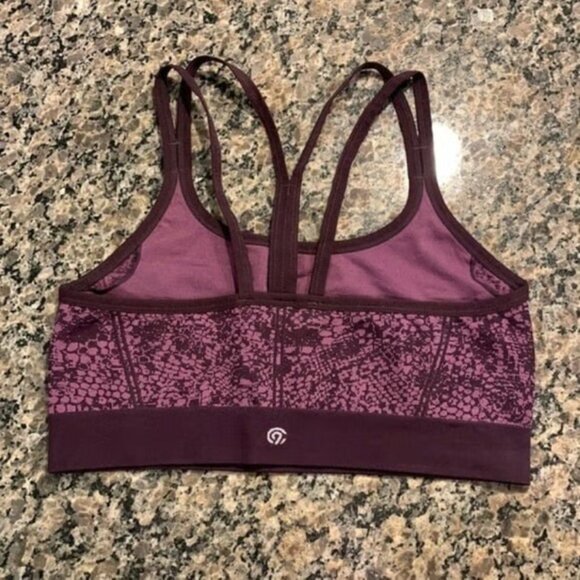 C9 Champion Purple Pink Racerback Sports Bra Size Large EUC #M-283 - Picture 2 of 7